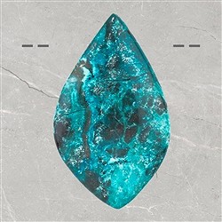 2811051010 Cabochon perc&#xE9; Chrysocolle (stab.) Pi&#xE8;ces uniques 010 | Marco Schreier