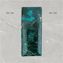 2811051012 Cabochon gebohrt Chrysocoll (stab.) Unikat 012 | Marco Schreier