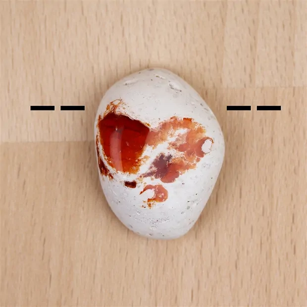 Cabochon Opale de feu percé Pièces uniques 021 | Marco Schreier