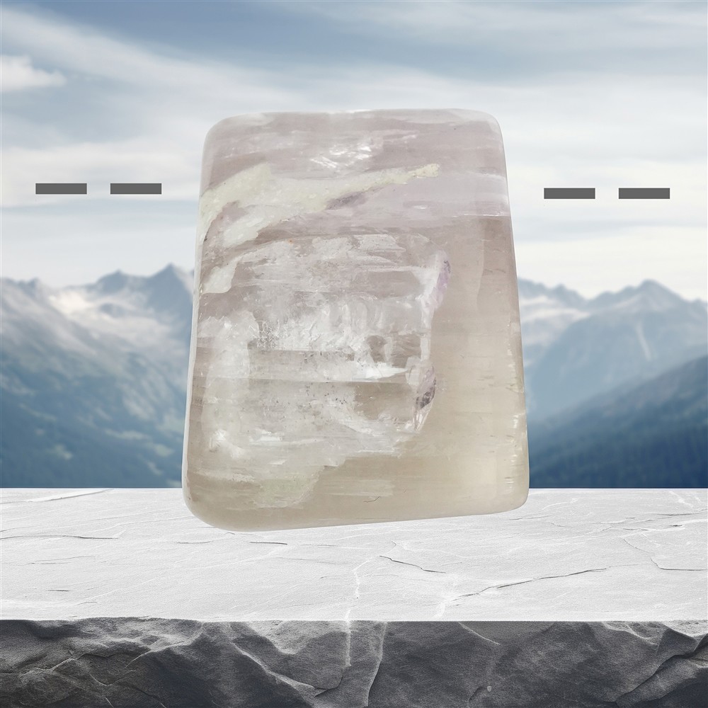 Kunzite lucida forata, unica 039 | Gemme Schreier, pietre curative e gioielli