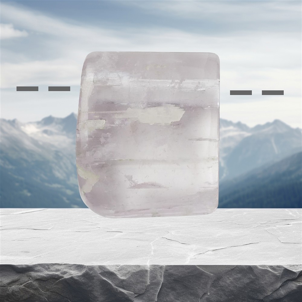 Kunzite polished drilled, unique 040 | wholesaler gems, healing stones & jewelry