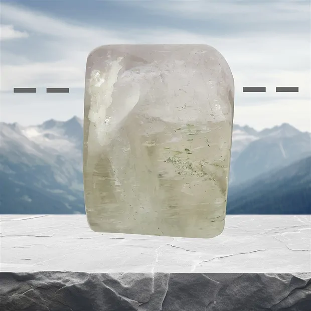 Kunzite poli percé, Pièces uniques 048 | Marco Schreier