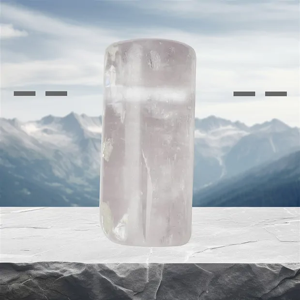 Kunzite poli percé, Pièces uniques 052 | Marco Schreier