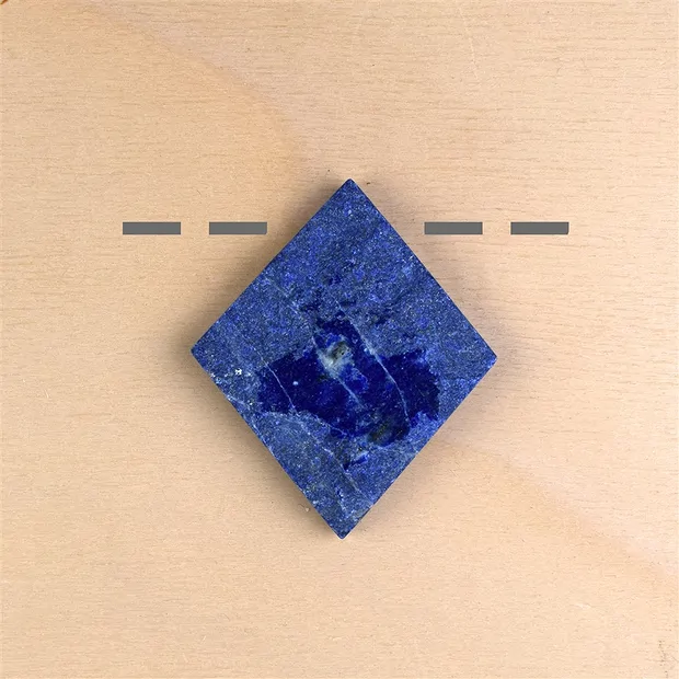 Cabochon grezzo/lucido di Lapislazzuli forato unico 006 | Marco Schreier