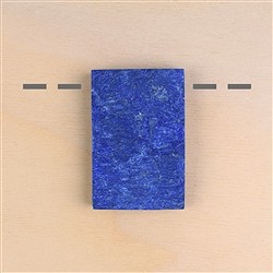 2811104010 Cabochon roh/poliert Lapis Lazuli gebohrt Unikat 010 | Marco Schreier