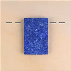 2811104010 Cabochon roh/poliert Lapis Lazuli gebohrt Unikat 010 | Marco Schreier