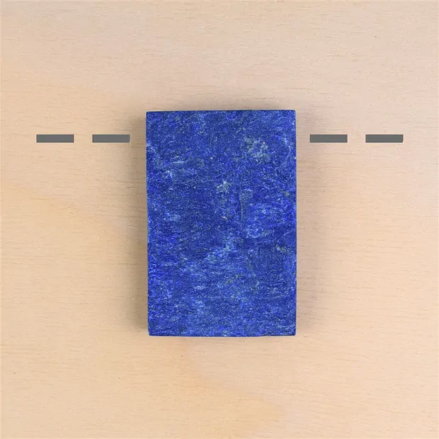 Cabochon grezzo/lucido di Lapislazzuli forato unico 010 | Marco Schreier
