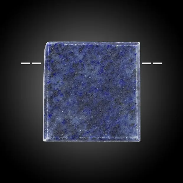 Cabochon brut/poli Lapis-lazuli percé Pièces uniques 026 | Marco Schreier