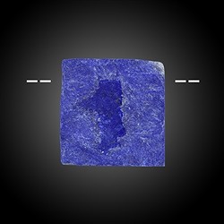 2811104026 Cabochon roh/poliert Lapis Lazuli gebohrt Unikat 026 | Marco Schreier