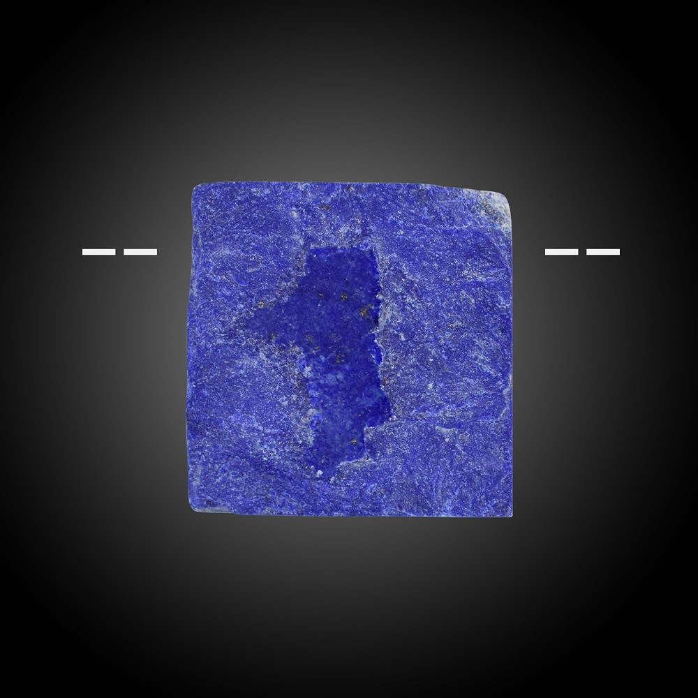 Cabochon brut/poli Lapis-lazuli percé Pièces uniques 026 | Marco Schreier