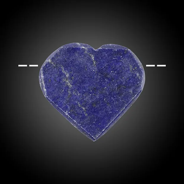 Cabochon roh/poliert Lapis Lazuli gebohrt Unikat 036 | Marco Schreier