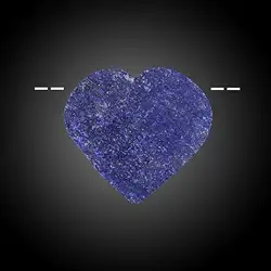 2811104036 Cabochon roh/poliert Lapis Lazuli gebohrt Unikat 036 | Marco Schreier