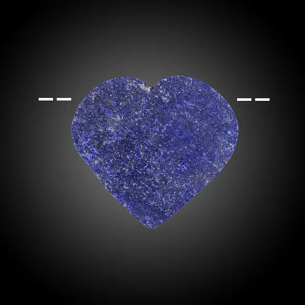 Cabochon brut/poli Lapis-lazuli percé Pièces uniques 036 | Marco Schreier