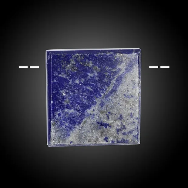 Cabochon rough/polished Lapis Lazuli drilled unique 041 | Marco Schreier