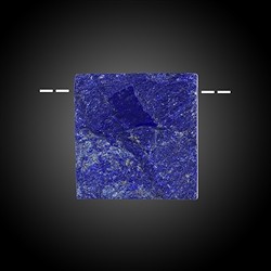 2811104041 Cabochon brut/poli Lapis-lazuli percé Pièces uniques 041 | Marco Schreier