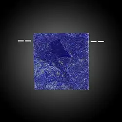2811104041 Cabochon brut/poli Lapis-lazuli percé Pièces uniques 041 | Marco Schreier