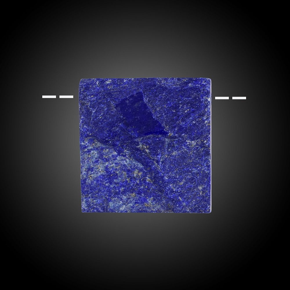 Cabochon en bruto/pulido Lapislázuli perforado único 041 | Marco Schreier