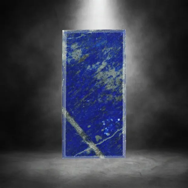 Cabochon roh/poliert Lapis Lazuli gebohrt Unikat 043 | Marco Schreier