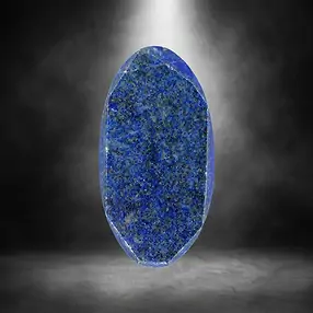 Cabochon grezzo/lucido di Lapislazzuli forato unico 044 | Marco Schreier