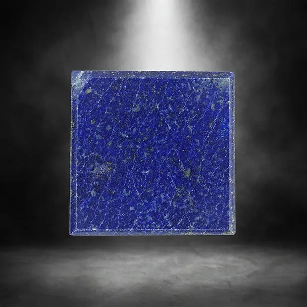 Cabochon roh/poliert Lapis Lazuli gebohrt Unikat 045 | Marco Schreier