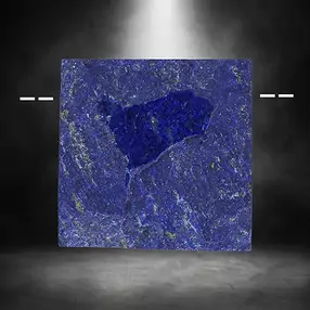 Cabochon en bruto/pulido Lapislázuli perforado único 045 | Marco Schreier