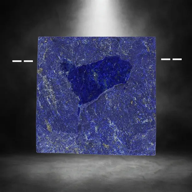 Cabochon roh/poliert Lapis Lazuli gebohrt Unikat 045 | Marco Schreier