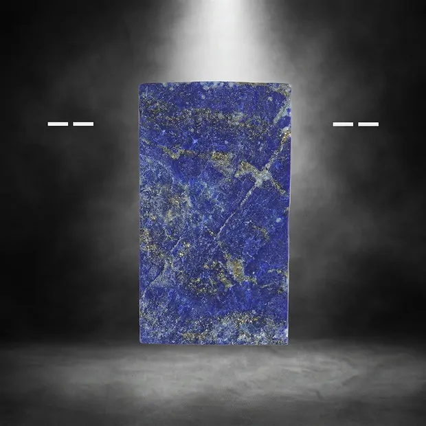 Cabochon roh/poliert Lapis Lazuli gebohrt Unikat 048 | Marco Schreier