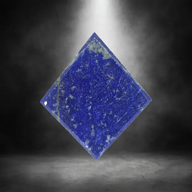 Cabochon grezzo/lucido di Lapislazzuli forato unico 051 | Marco Schreier