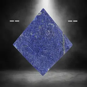 Cabochon grezzo/lucido di Lapislazzuli forato unico 051 | Marco Schreier