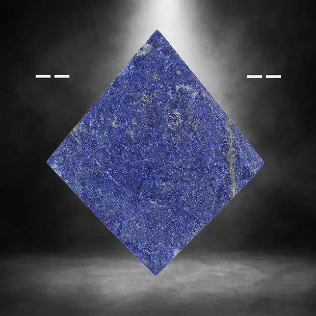 Cabochon grezzo/lucido di Lapislazzuli forato unico 051 | Marco Schreier