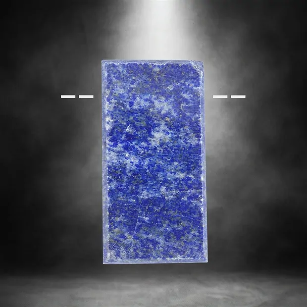 Cabochon roh/poliert Lapis Lazuli gebohrt Unikat 053 | Marco Schreier