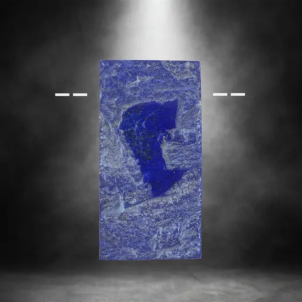 Cabochon brut/poli Lapis-lazuli percé Pièces uniques 053 | Marco Schreier