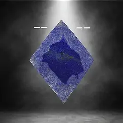 2811104054 Cabochon roh/poliert Lapis Lazuli gebohrt Unikat 054 | Marco Schreier