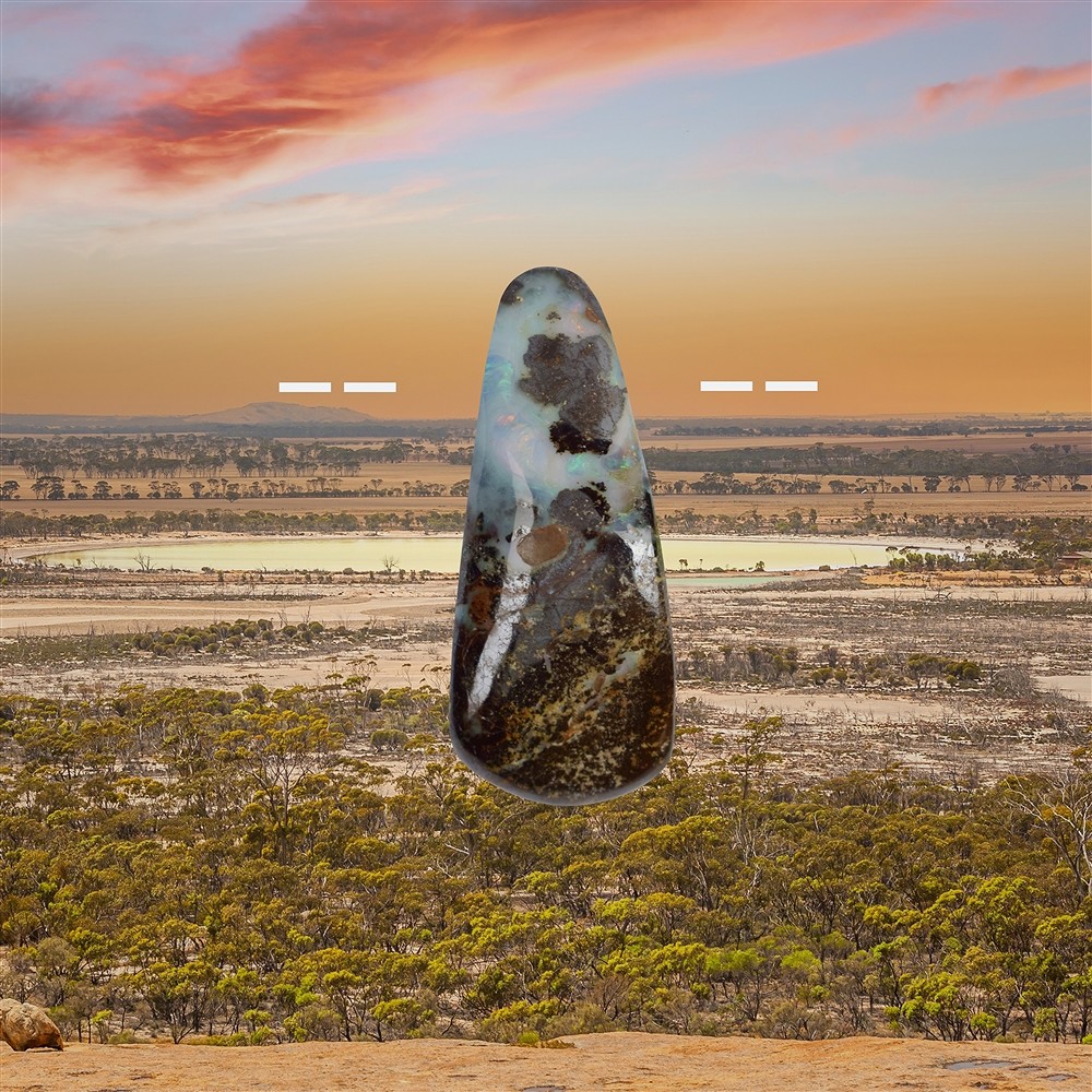 Boulder Opal Australia drilled unique 240 | wholesaler gems & healing stones