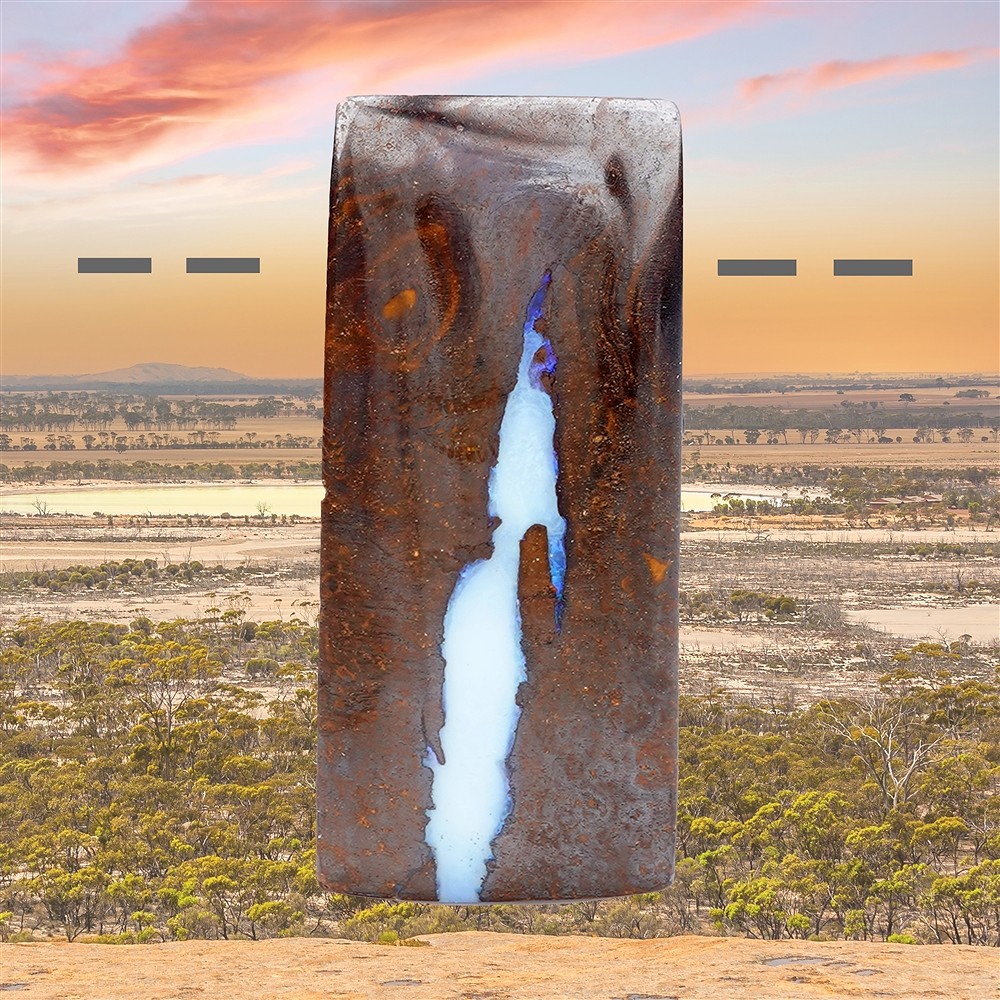 Boulder Opal Australia drilled unique 273 | wholesaler gems & healing stones