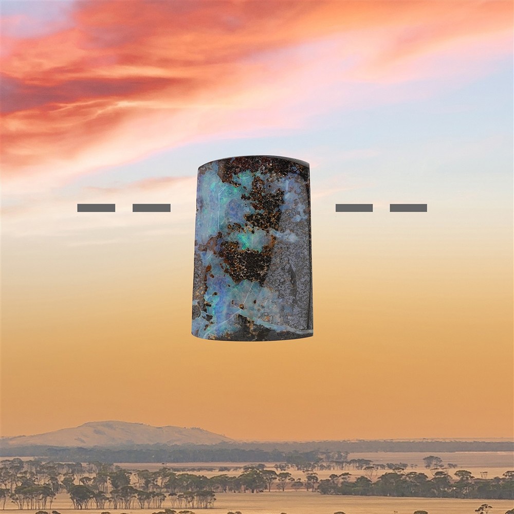 Opale de boulder Australie percée Pièces uniques 317, 3,0cm | Marco Schreier