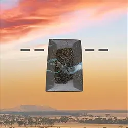 2811120318 Boulder-Opal Australien gebohrt Unikat 318, 3,4cm | Marco Schreier