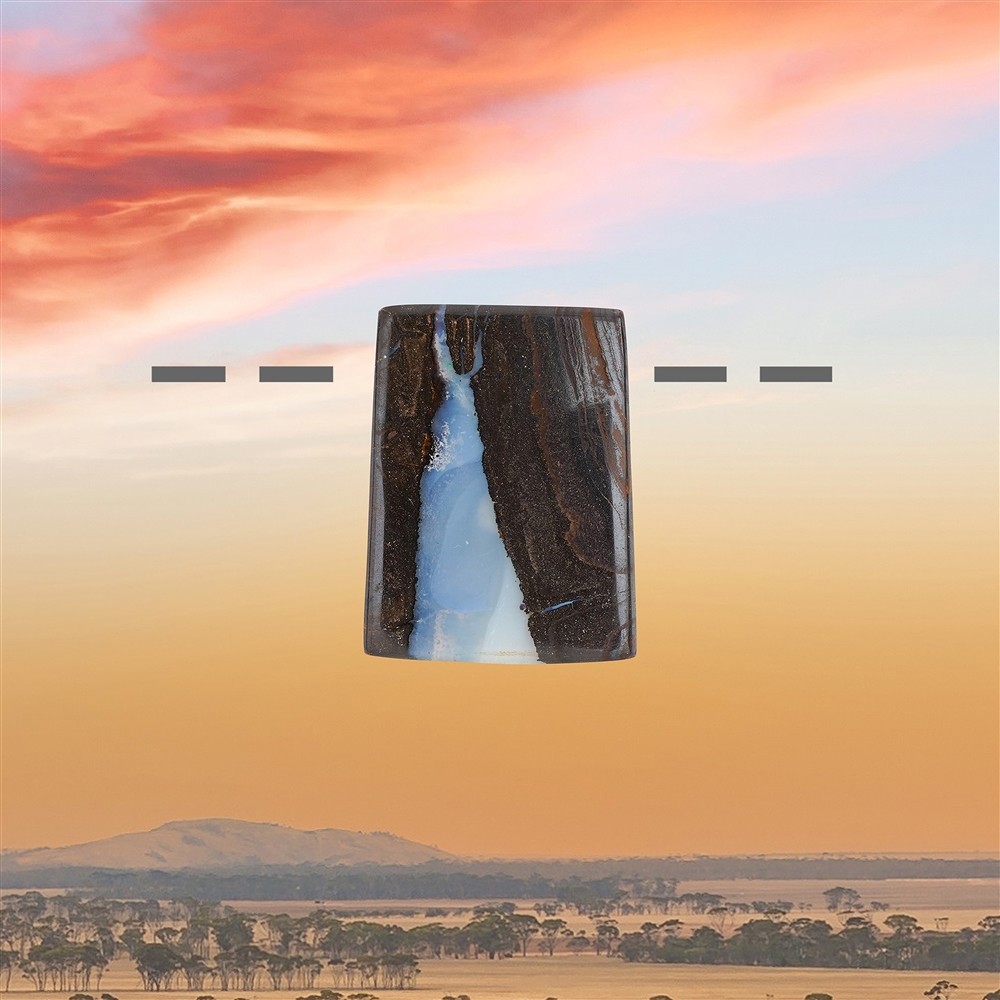 Ópalo de Boulder Australia perforado único 321, 3,1cm | Marco Schreier