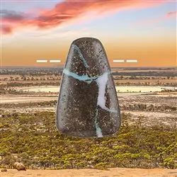 2811120341 Boulder-Opal Australien gebohrt Unikat 341, 3,2cm | Marco Schreier