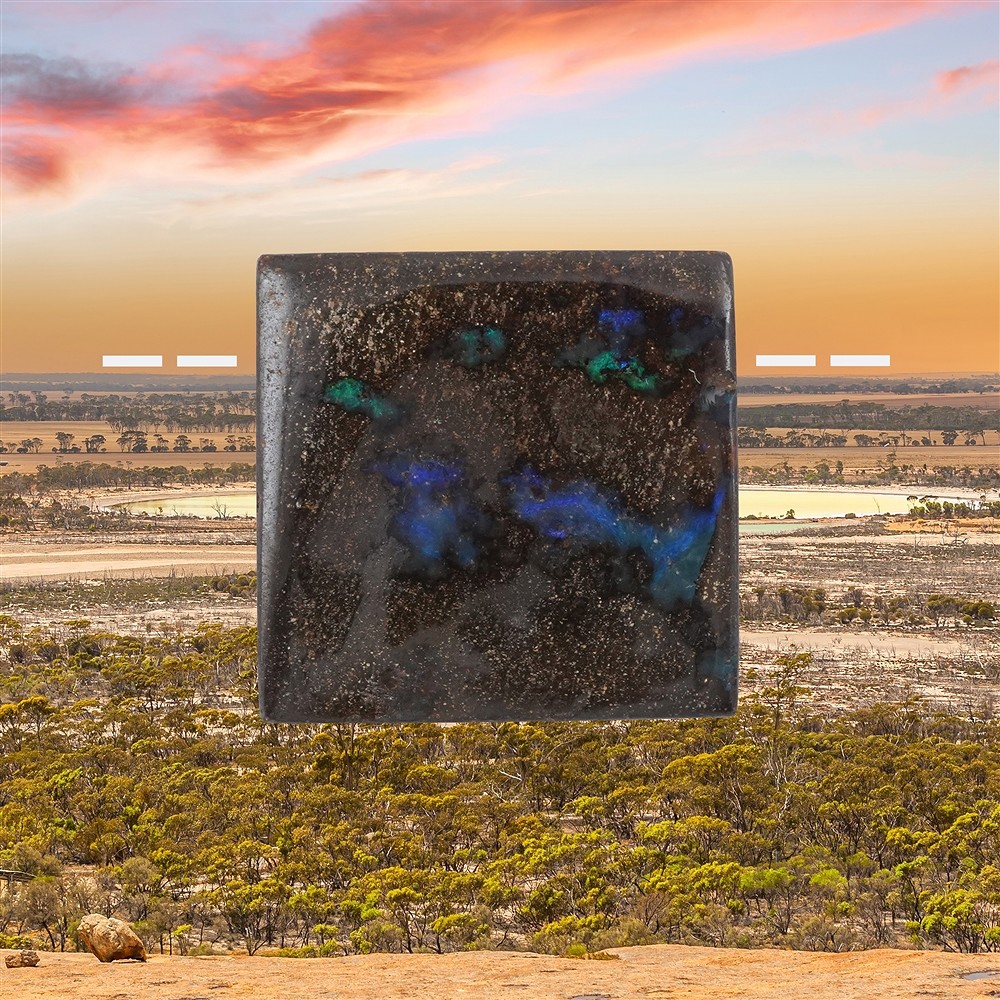 Opale de boulder Australie percée Pièces uniques 342, 2,7cm | Marco Schreier