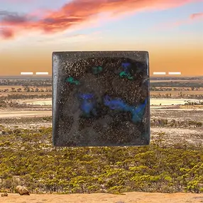 Boulder-Opal Australien gebohrt Unikat 342, 2,7cm | Marco Schreier