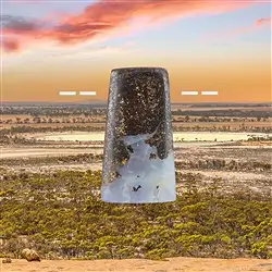 2811120347 Boulder-Opal Australien gebohrt Unikat 347, 2,7cm | Marco Schreier