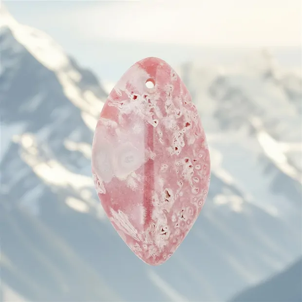 Rhodochrosite drilled, 7,1cm, unique 001 | wholesaler gems & healing stones