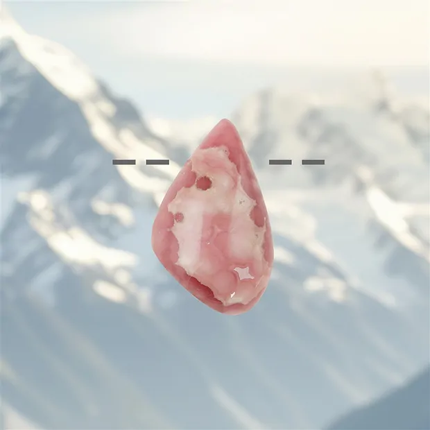 Rhodochrosite drilled, 4,9cm, unique 002 | wholesaler gems & healing stones