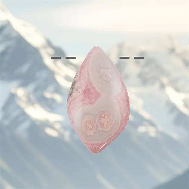 Rhodochrosite drilled, 6,0cm, unique 003 | wholesaler gems & healing stones