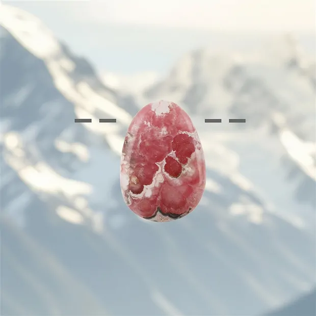 Rhodochrosit gebohrt, 4,00cm, Unikat 006 | GH Edelsteine, Heilsteine & Schmuck