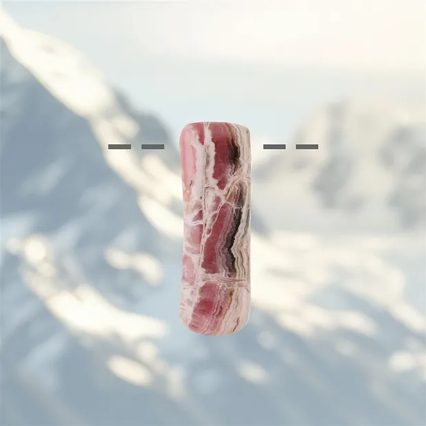 Rhodochrosit gebohrt, 5,3cm, Unikat 009 | GH Edelsteine, Heilsteine & Schmuck