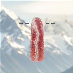 2811130010 Rodocrosite forata, 6,5 cm, unico 010 | grossista gemme e pietre curative