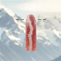 2811130010 Rhodochrosit gebohrt, 6,5cm, Unikat 010 | GH Edelsteine, Heilsteine & Schmuck