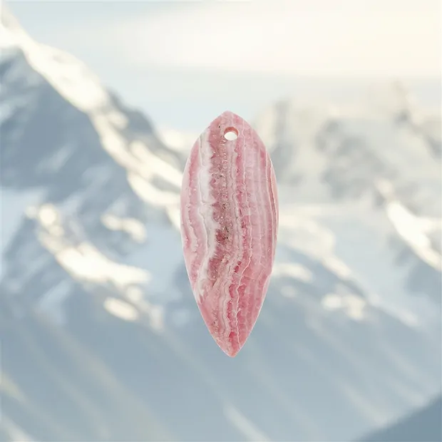 Rhodochrosit gebohrt, 5,9cm, Unikat 011 | GH Edelsteine, Heilsteine & Schmuck